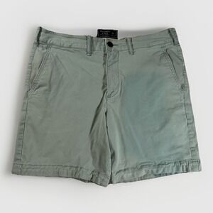 Abercrombie & Fitch Shorts Mens 31 Sage Stretch Chino 7"